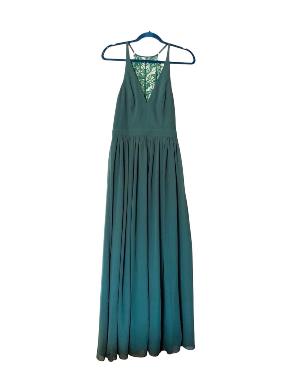 Lulus Everlasting Beauty Emerald Green Lace Maxi Dress